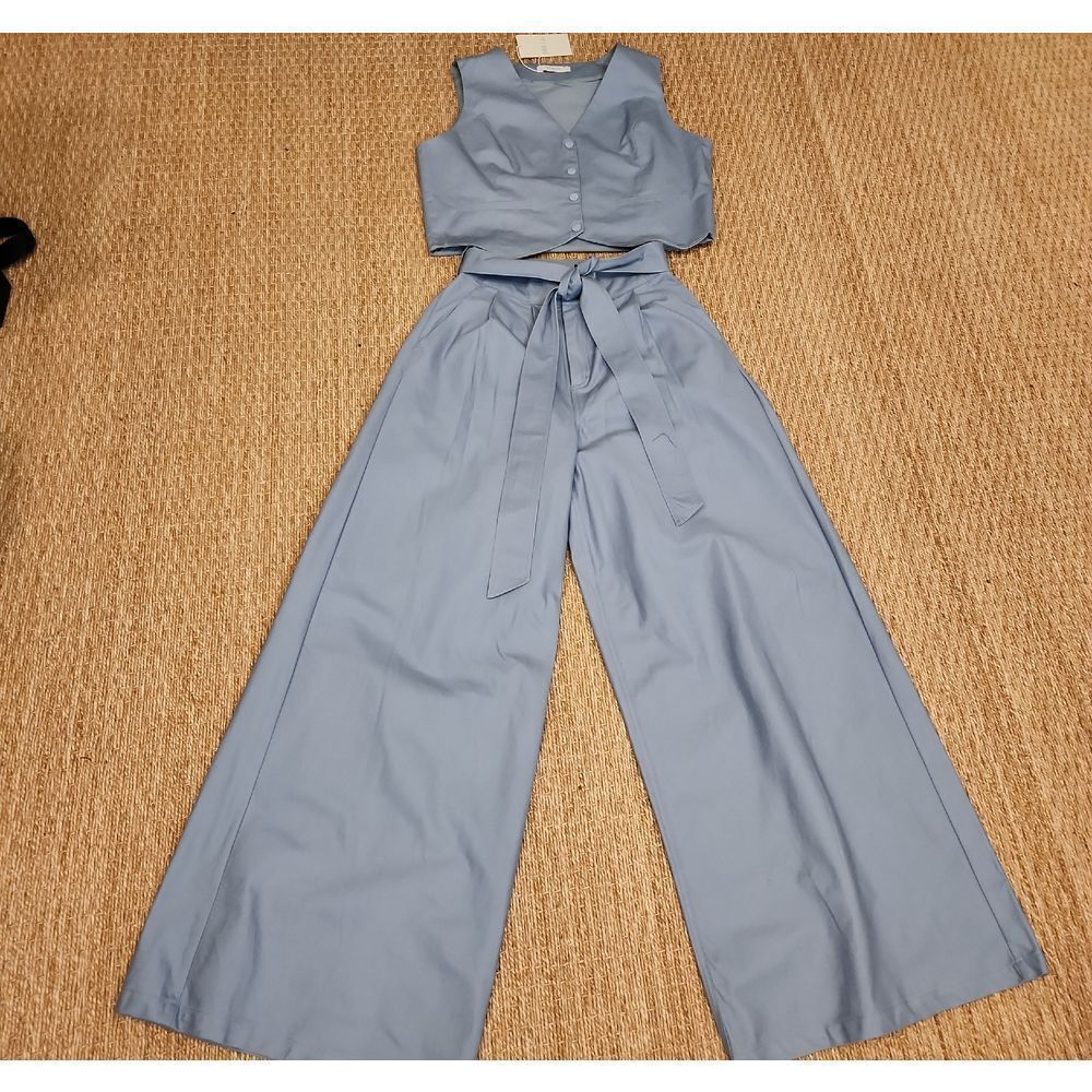 Mulla Blue Pant Set Size M NWT